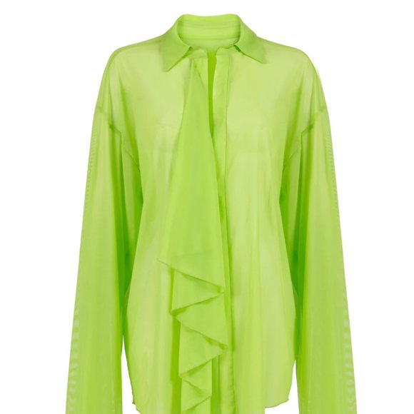 Laina Rauma Other - Laina Rauma Ruffle PJ Blouse in Sorbet Pink